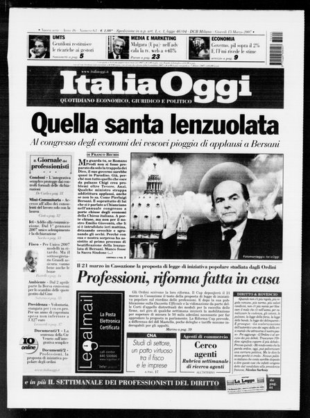 Italia oggi : quotidiano di economia finanza e politica